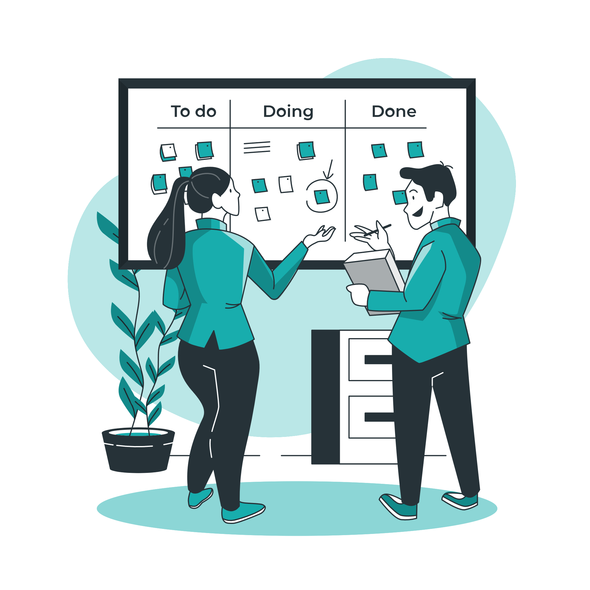 Financial learning illustration